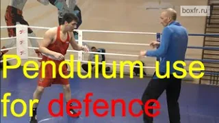 Boxing: pendulum as a defence against an aggressive opponent