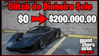 NOVO GLITCH DE DINHEIRO SOLO GTA 5 ONLINE, COMO VENDER CARRO GRATUITO POR 200K
