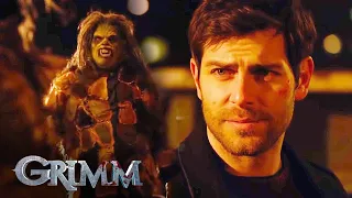 Nick Gets Attacked By Bloodthirsty Wolf Wesens | Grimm