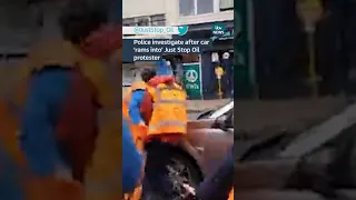 Car ‘rams into’ Just Stop Oil protester #itvnews #news #london #climatechange