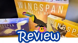 Wingspan Nesting Box - Unboxing and Review - Including European, Oceania & Asia Expansions!