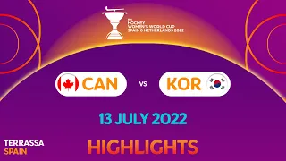 FIH Hockey Women's World Cup 2022: Game 37 (13/16 Classification) - Canada vs Korea | #HWC2022