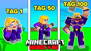 Ich überlebe 100 TAGE als THOR in Minecraft Hardcore!