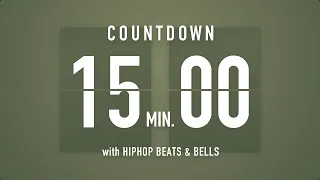 15 Minutes Countdown Timer Flip clock🎵 / +HIP HOP BEATS