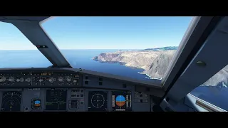 MSFS2020 - St Helena RNAV LOC 20 | HOLD feature | A32NX exp | Google Map | Live weather | 4k | Ultra