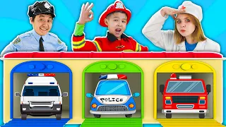 Painting Vehicles - Magic Garage Song | Wheels On the Bus | Nursery Rhymes & Kids Songs