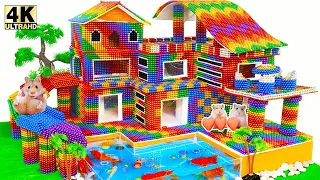 منزل صغير DIY - بناء منزل عطلة قوس قزح باستخدام كرات مغناطيسية (مرضية)