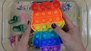 Rainbow Bear Slime Mixing Random Into Slime | Satisfying Slime Video #ASMR #1