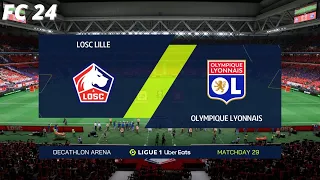 LOSC Lille vs Olympique Lyonnais | Ligue 1 | EA FC 24 |