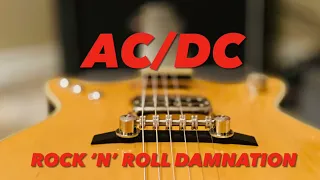 AC/DC Rock 'N' Roll Damnation (Malcolm Young Guitar Lesson)