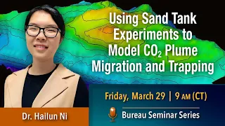 Using sand tank experiments to model CO2 plume migration and trapping