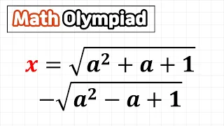 Math Olympiad Question - Interesting Radical Equation Using Special Skills and Tricks