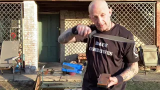 How to sharpen a Bowie Knife