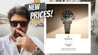 I have the NEW PRICE LIST!! - ROLEX 2024