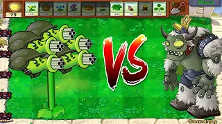 Plants vs Zombies Hack - Gatling Pea vs Gargantuar