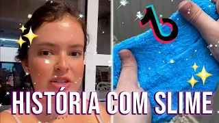 NOVAS HISTÓRIAS COM SLIME CACAU LUZ 🌺✨