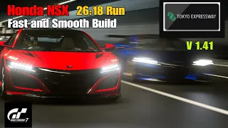 GT7 Tokyo Expressway 600 Honda NSX very smooth and fast build V 1.41