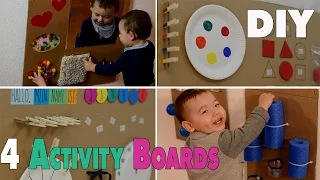 4 DIY Activity Boards for babys and toddlers | mamiblock