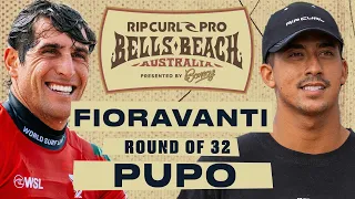 Leonardo Fioravanti vs Samuel Pupo | Rip Curl Pro Bells Beach 2024 - Round of 32