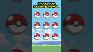 Choose your ice type pokemon ⚡|| POKE L ROHIT || #shorts #pokemon #viral