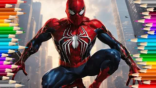 Marvel's Spider-Man Number Coloring - Watch as we Bring Spidey to Life!
