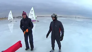 Буер DN.Ice boat sailing.Буер 2022.Зимние виды спорта.