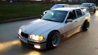 BMW e36. Натягиваем 205 на 11J. Сервис Fast and Noise в Ростове.