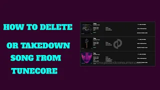 How to delete or Take down a song distributed on Tunecore