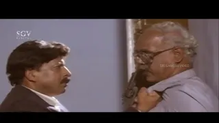 Dr. Vishnuvardhan Angry On Lohithashwa For Killing Naxalites | Samrat Kannada Movie Scene