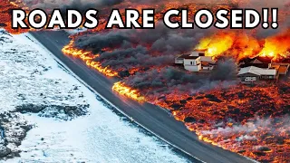 Fire and Lava: Documenting Grindavík's Epic Volcanic Eruption - Rare Clips