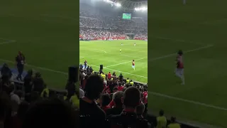 Referee restarting the game without Marseille players - Marseille vs Nice