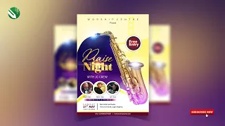 How To Design a CHURCH FLYER with Pictures | CorelDraw Tutorials