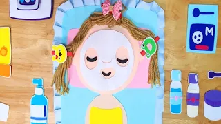 face massage & pimple popping felt stop motion:)