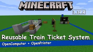 Minecraft - OpenComputers: Reusable Train Ticket System [Tutorial]