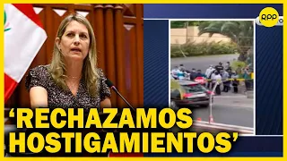 Comentario NED: Hostigan a la presidenta del Congreso María del Carmen Alva