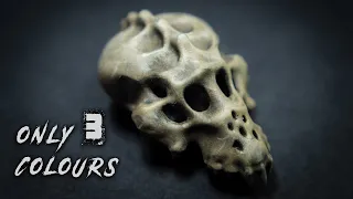 Easy grimdark Bone Recipe || How to paint skulls