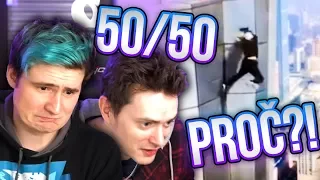 😱 SPADL Z MRAKODRAPU! 😱 50/50 Challenge w/Baxtrix