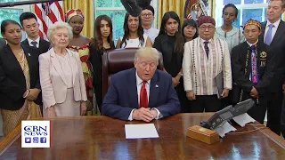 Moving Moments in the Oval Office as Trump Extends Session to Hear from More Religious Persecution V