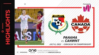 HIGHLIGHTS: CANWNT vs Panama CONCACAF W Championship (July 8th, 2022)