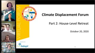 Climate Displacement Series - Household Level Retreat