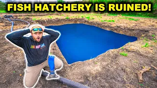 FILLING My DIY Fish Hatchery was a DISASTER! (Need Your Help)