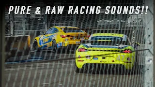 Brutal Sounds - IMSA Michelin Pilot Race Cars On Detroit Street Circuit (ASMR)