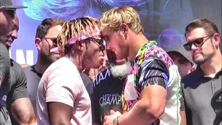 KSI vs. Logan Paul 2- full INSANE press confrence from Los Angeles