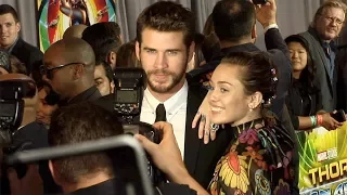 Miley Cyrus and Liam Hemsworth "Thor: Ragnarok" World Premiere Red Carpet