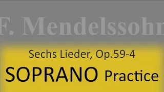 Mendelssohn Op.59-4 (Die Nachtigall) - Soprano practice