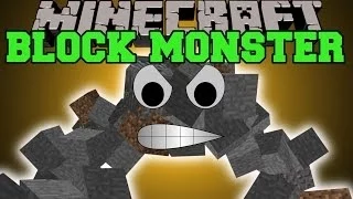 Minecraft: MUTANT BLOCK BEAST (CRUSH MOBS, EAT TREES, NEW PET & MORE!) Mod Showcase