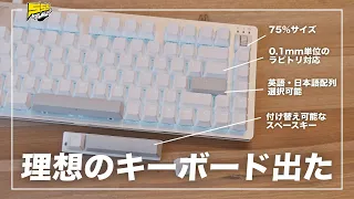 【ほぼ理想形ラピトリ】75%サイズに最新スイッチ採用の激強ゲーミングキーボードが登場します