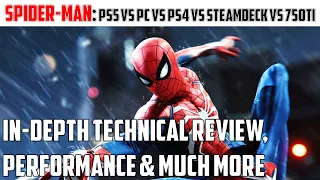 Spider-Man Remastered PC vs PS5 vs Steam Deck vs PS4 vs 750Ti - Technical Review & Comparison