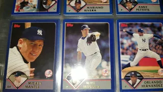 Yankees Topps Baseball Binder 2000-2009 & A Message to The Godfather
