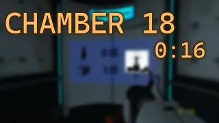 Chamber 18 in 16 seconds (OOB) | Portal Speedrun